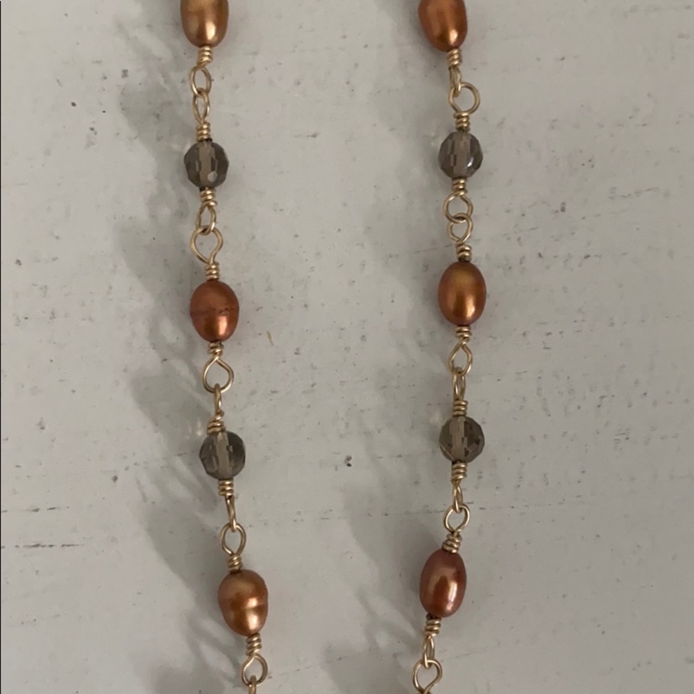 Beautiful gold and gem necklace - Picture 6 of 6